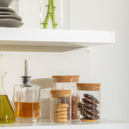 Estia General Use Glass Transparent Vase with Cork 150ml