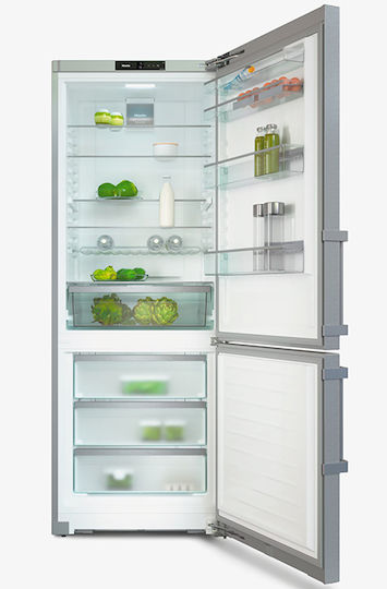 Miele Combină frigorifică 486lt NoFrost Î201.5xL74.7xA67.5cm. Inox KFN 4796 CD
