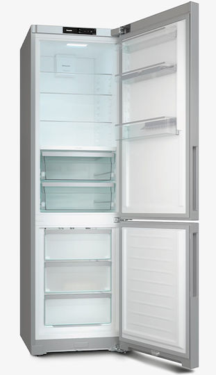 Miele Combină frigorifică 361lt NoFrost Î201.5xL59.7xA67.5cm. Inox KFN 4397 CD 125