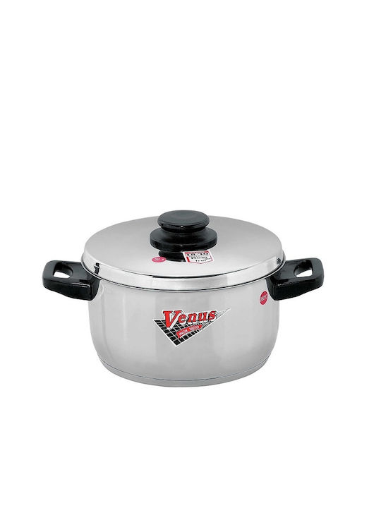 Venus Βαθιά Ανοξείδωτη Κατσαρόλα 5.1lt / 26cm