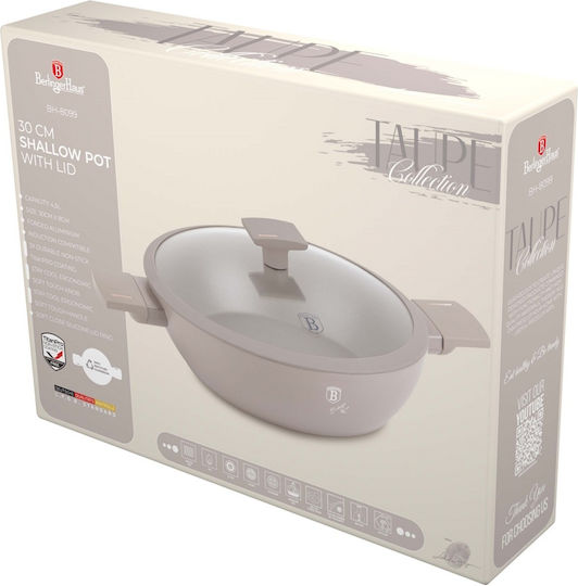 Berlinger Haus Taupe Collection Flacher Topf aus Aluminium 4.5Es / 30cm