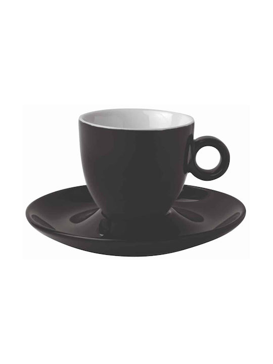 GTSA Torino Cup Coffee Porcelain Black 210ml