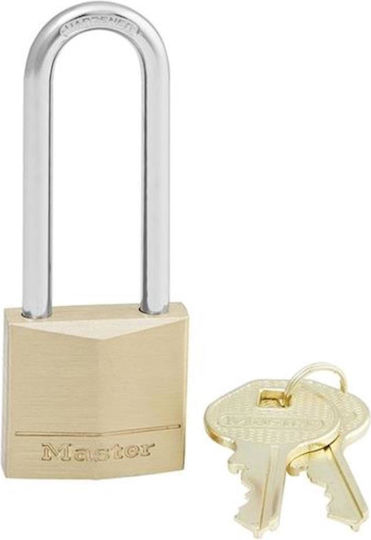 Master Lock 130EURDLJ Steel Padlock Lengthened with Key 30mm Yellow 1pcs