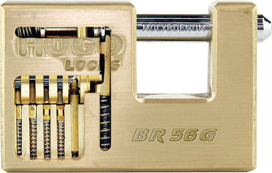 Hugo Locks BR G 63 Steel Padlock Monoblock with Key 63mm 1pcs