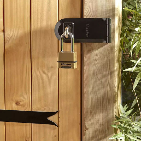 Master Lock Ατσάλινο Λουκέτο Μακρύλαιμο Συνδυασμού 50mm Ασημί