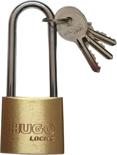 Hugo Locks SB 25L Steel Padlock Lengthened with Key 25mm 1pcs
