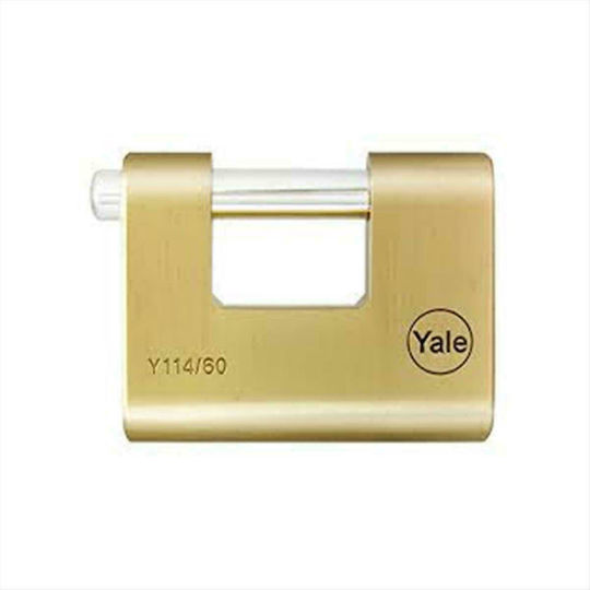 Yale Y114 Steel Padlock Monoblock with Key 60mm 1pcs