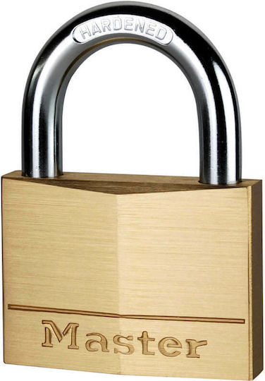 Master Lock Ορειχάλκινο Λουκέτο Πέταλο με Κλειδί 20mm Κίτρινο
