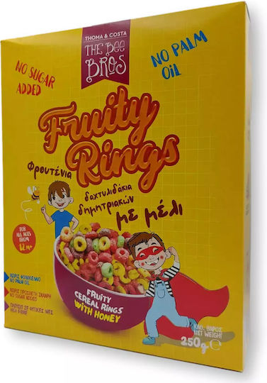 The Bee Bros Cereals Fruity Rings with Honey Sugar Free 250gr for 12+ months