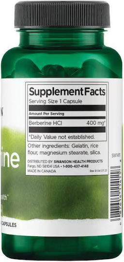 Swanson Berberine 400mg 60 capace