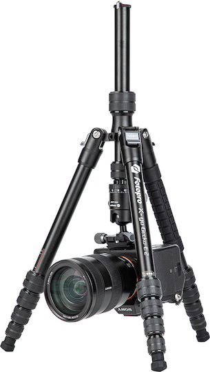 Fotopro Fotografie-Stativ X-go Gecko E2 Faltbar Bis zu 146,1 cm Bis zu 8 kg Schwarz
