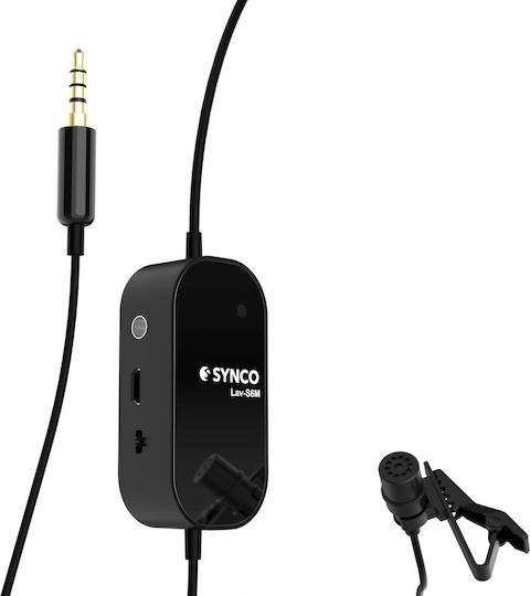 Synco LAV-S6M Комплект Кондензатор (Малка диафрагма) Микрофон Изскачащо меню Журналистически в Черен Цвят