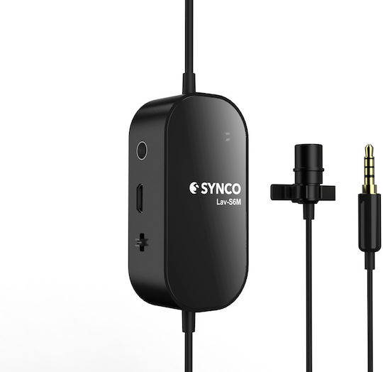 Synco LAV-S6M Комплект Кондензатор (Малка диафрагма) Микрофон Изскачащо меню Журналистически в Черен Цвят