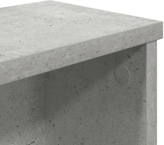 vidaXL Wooden Tabletop Base 60x15x16cm 2 Pieces Grey