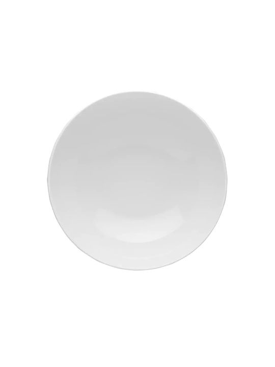 Emfasi Boss Coupe Platinum Silver Porcelain Dinnerware Set 40pcs