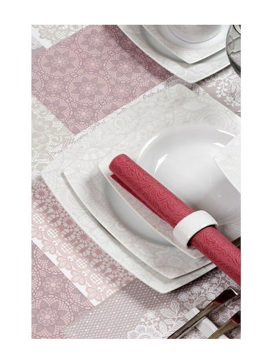 Cryspo Trio Marsala Dinnerware Set White