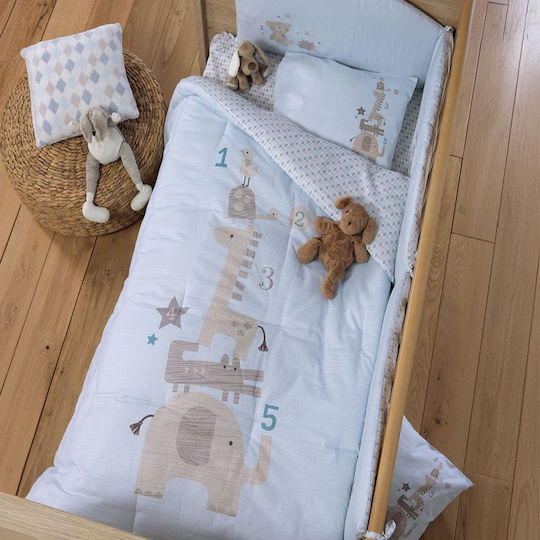 Nef-Nef Homeware Duvet Crib Cotton Multicolour Favorite Toys 110x140cm