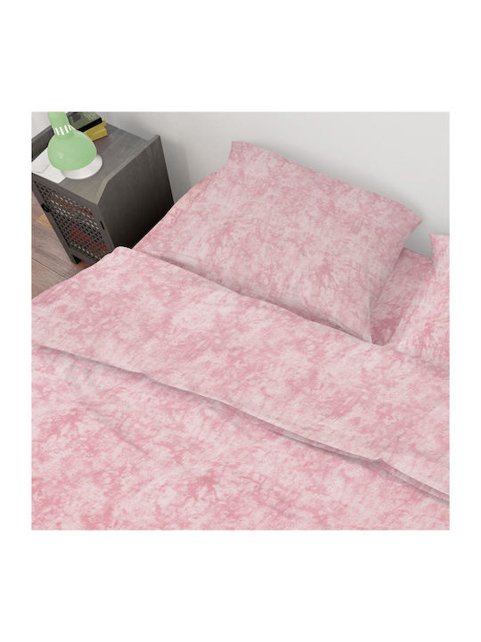 Dimcol Bettlaken für Einzelbett 160x240cm. Premium Shadow 617 Pink