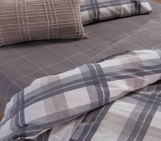 Nef-Nef Homeware Sheet Sets Single 160x260cm. Charlie Gray 3pcs