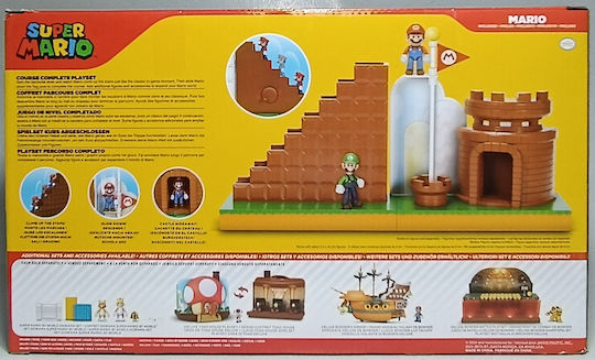Jakks Pacific World of Nintendo Super Mario - Mini Figure Playset End Level 424354