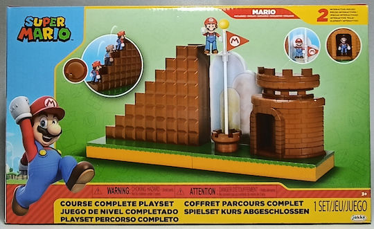 Jakks Pacific World of Nintendo Super Mario - Mini Figure Playset End Level 424354