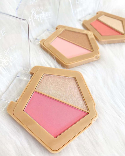 WYNIE 2-in-1 Highlighter & Rouge Palette mit Rouz