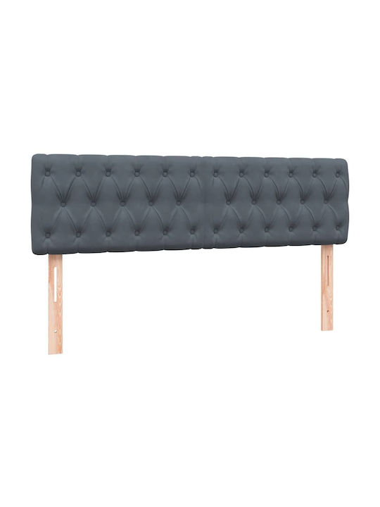 Vidaxl Pat Box Spring Saltea Gri Închis 160x210cm Catifea 1 Buc Dubla Gri