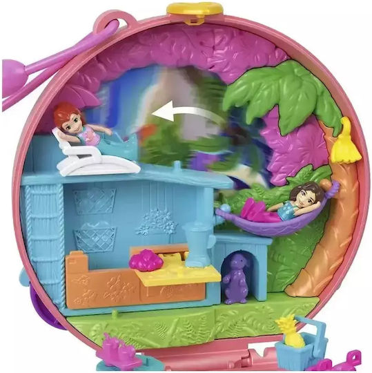 Mattel Sparkle Cove Adventure Floatie Compact Polly Pocket Adventure Moped for Age 4+