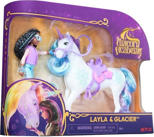 Spin Master Unicorn Academy Doll Set Layla & Glacier for 4+ years old+ Years