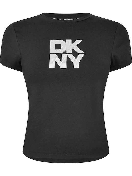 Logo Damen T-Shirt Black/silver