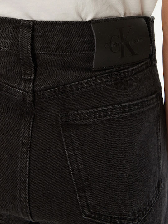 Hoch tailliert Damenjeans in Gerader Linie Gray