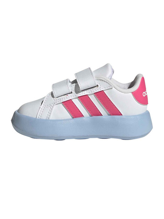 adidas Grand Court Grand Court 2.0 Kids Sneakers with Scratch White