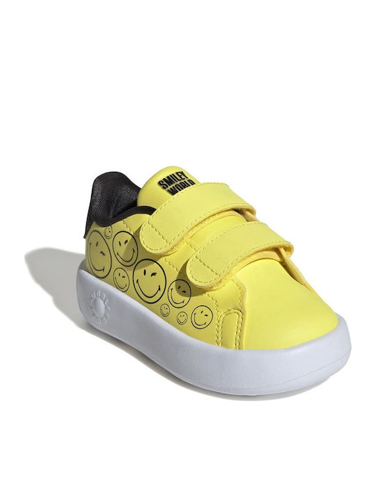 Advantage Smiley Παιδικά Sneakers με Σκρατς Κίτρινα