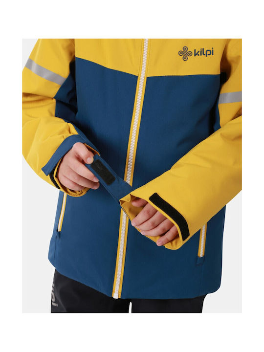 Waterproof Kids' Casual Jacket Windproof with Hood Gold