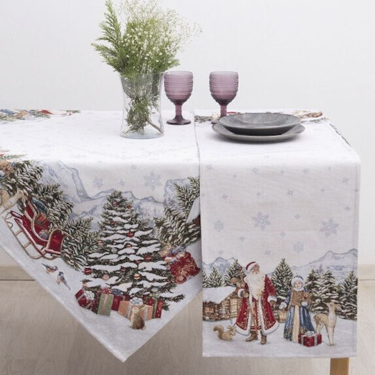 Dimeco Christmas Tablecloth Runner Fabric L100xW35cm.