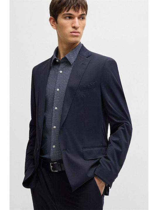 Cu mânecă lungă Cămașă Dark Blue
