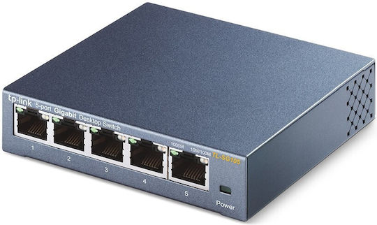 TP-LINK TL-SG105 Unmanaged L2 Switch with 5 Gigabit (1Gbps) Ethernet Ports