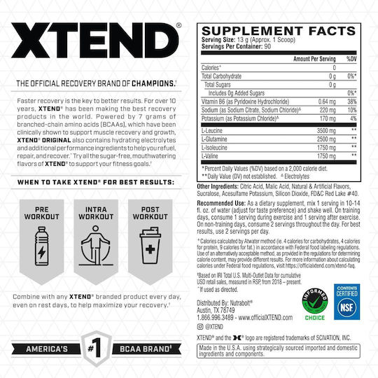 XTend The Original 7g Bcaa 1270gr Lemon Lime Squeeze