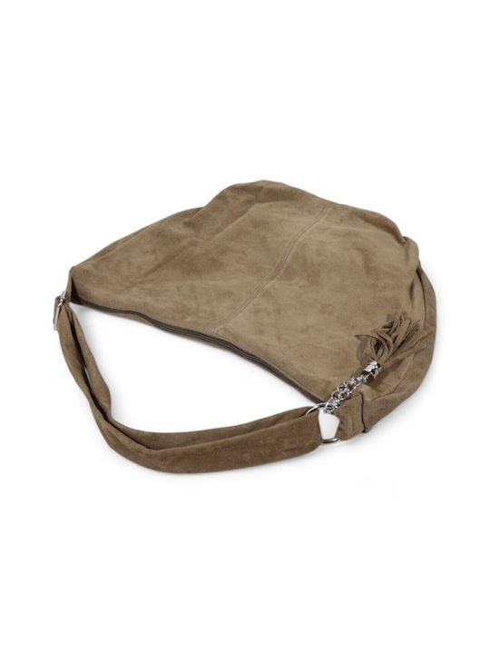 Leather Women's Bag Shoulder Taupe