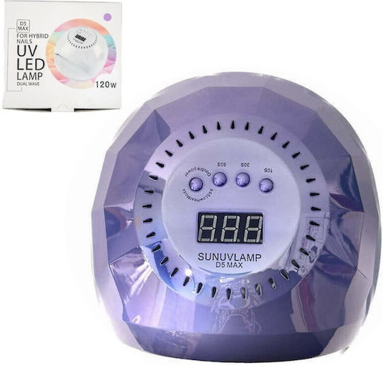 Φουρνάκι Νυχιών UV / LED 120W Μωβ