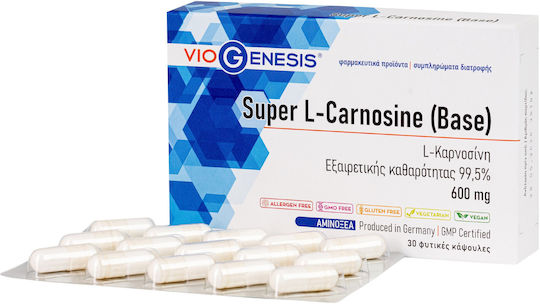 Viogenesis Super L-carnosine 600mg 30 Kräuterkapseln