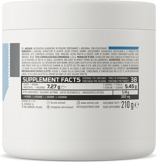 OstroVit True Taste L-Arginine 210gr Lemon