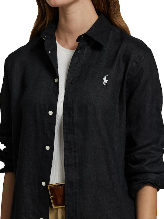 Ralph Lauren Women's Long Sleeve Shirt Black