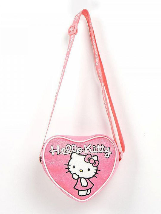 Τσαντάκι Ώμου 14εκ Hello Kitty Καρδιά