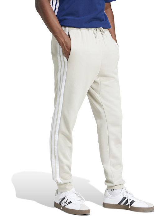 Essentials 3-Stripes Jogginghose mit Gummizug Beige