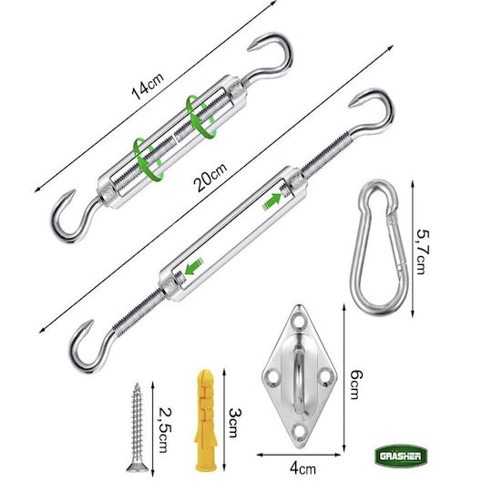Grasher Connector for Pergola made of Wood 6pcs