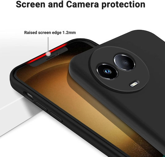 5g Pure Color Течна Задна корица Силикон Черен (Realme C67 )