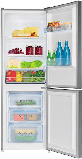 Amica Fridge-Freezer 227lt H159.3xW54xD55cm Inox FK2425.4UNTX(E)