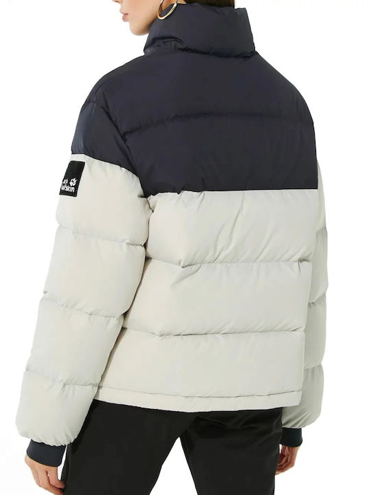Lungă Jachetă de femei Puffer Alb
