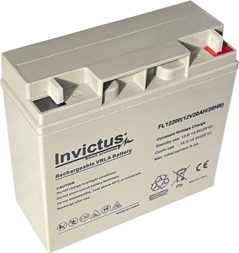Invictus Μπαταρία UPS με Χωρητικότητα 20Ah και Τάση 12V 07.02.0205 1τμχ